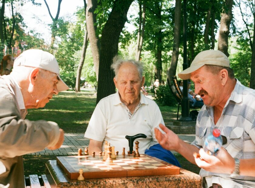 men playing chess