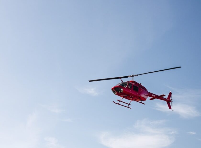 red helicopter